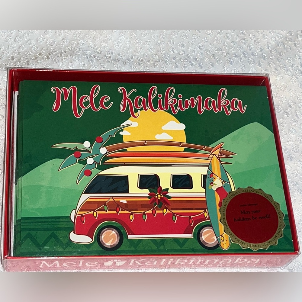 Hawaiian Holiday Greeting Cards 12 NEW
